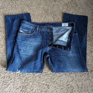 DIESEL RUKY BUTTON FLY FLAP POCKET JEANS